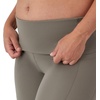 Hanes Women’s Maternity 7/8 Leggings, Stretch & Recover Pregnancy Leggings with Foldable Waistband, 25” Inseam(Cool Grey)