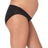 Hanes Women’s Maternity Light Leak Hipster Underwear, Under the Belly, Pregnancy & Post Partum Panty, 2-pk(Mauve Noir/Black)