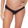 Hanes Women’s Maternity Light Leak Hipster Underwear, Under the Belly, Pregnancy & Post Partum Panty, 2-pk(Mauve Noir/Black)