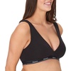 Hanes Women’s Maternity Nursing Bra, Lounge Nursing Bralette, Moisture-Wicking, Odor Protection(Black)