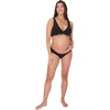 Hanes Women’s Maternity Nursing Bra, Lounge Nursing Bralette, Moisture-Wicking, Odor Protection(Black)