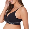 Hanes Women’s Maternity Nursing Bra, Seamless Wireless Nursing Bralette for Women, Adjustable Straps(Black)