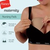 Hanes Women’s Maternity Reusable Nursing Pads, 4-Pack, Light Leak Protection, Moisture-Wicking, One Size Fits All,