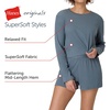 Hanes Women’s Originals 2-piece Lounge Set, Supersoft Cropped Baby Doll Tee & Sleep Shorts Loungewear Set(Mauve Mood/Mauve Mood)