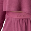Hanes Women’s Originals 2-piece Lounge Set, Supersoft Cropped Baby Doll Tee & Sleep Shorts Loungewear Set(Mauve Mood/Mauve Mood)