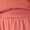 Hanes Women’s Originals 2-piece Lounge Set, Supersoft Cropped Baby Doll Tee & Sleep Shorts Loungewear Set(Natural Cedar/Natural Cedar)