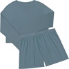 Hanes Women’s Originals 2-piece Lounge Set, Supersoft Cropped Baby Doll Tee & Sleep Shorts Loungewear Set(Stargazer Grey/Stargazer Grey)