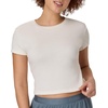 Hanes Women’s Originals Baby Doll Tee, 2-Pack, Comfywear Supersoft Rib T-Shirt, Loungewear Pack(Pearl/Stargazer Grey)