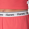 Hanes Women’s Originals Comfywear Rib Crop Tank and Sleep Shorts, 2-Piece Set(Pink Coral/Pink Coral)