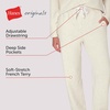 Hanes Women’s Originals French Terry Joggers, Lightweight Lounge Pants for Women, Comfywear Loungewear, 28″(Oatmeal Marle)