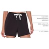 Hanes Women’s Originals French Terry Lounge Shorts, Comfywear Loungewear, Sleep Shorts for Women, 4″(Black)