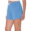 Hanes Women’s Originals French Terry Lounge Shorts, Comfywear Loungewear, Sleep Shorts for Women, 4″(Provence Blue)