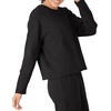 Hanes Women’s Originals French Terry Pullover, Cropped Crewneck Sweatshirt for Women, Comfywear Loungewear(Black)