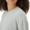 Hanes Women’s Originals French Terry Pullover, Cropped Crewneck Sweatshirt for Women, Comfywear Loungewear(Heritage Grey Marle)