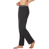 Hanes Women’s Originals Lounge Pants, Comfywear Sleep Pants for Women, Straight Leg Loungewear Pants(Black)