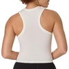 Hanes Women’s Originals Racerback Crop Tank, 2-Pack, Comfywear Supersoft Rib Cropped Tank Top Loungewear Pack(Black/Pearl)