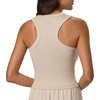 Hanes Women’s Originals Racerback Crop Tank, 2-Pack, Comfywear Supersoft Rib Cropped Tank Top Loungewear Pack(Cocoa Butter/Mauve Mood)