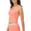 Hanes Women’s Originals Rib Crop Tank Top 2-Pack, Comfywear Stretch Cotton Cropped Top(Cameo Stone Pink/Vega Violet)