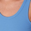 Hanes Women’s Originals Rib Crop Tank Top 2-Pack, Comfywear Stretch Cotton Cropped Top(Provence Blue/Pink Coral)