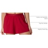 Hanes Women’s Originals Sleep Shorts, 2-Pack, Comfywear Supersoft Lounge Shorts Pack, 3.25″(Cocoa Butter/Rosey Red)