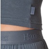 Hanes Women’s Originals SuperSoft Comfywear 2 Piece Crop Tank & Lounge Pants Loungewear Set(Stargazer Grey/Stargazer Grey)