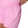 Hanes Women’s Pajama Set, Sleepwear V-Neck Tee & Sleep Shorts Loungewear(Spirited Pink)
