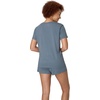 Hanes Women’s Pajama Set, Sleepwear V-Neck Tee & Sleep Shorts Loungewear(Stargazer Grey)