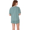 Hanes Women’s Pajamas Set, Comfywear Pajamas for Women Set, Originals SupertSoft Loungewear, T-Shirt & Sleep Shorts(Faded Sage)