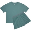 Hanes Women’s Pajamas Set, Comfywear Pajamas for Women Set, Originals SupertSoft Loungewear, T-Shirt & Sleep Shorts(Faded Sage)