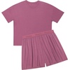 Hanes Women’s Pajamas Set, Comfywear Pajamas for Women Set, Originals SupertSoft Loungewear, T-Shirt & Sleep Shorts(Mauve Mood)