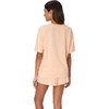 Hanes Women’s Pajamas Set, Comfywear Pajamas for Women Set, Originals SupertSoft Loungewear, T-Shirt & Sleep Shorts(Mellow Peach)