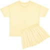 Hanes Women’s Pajamas Set, Comfywear Pajamas for Women Set, Originals SupertSoft Loungewear, T-Shirt & Sleep Shorts(Moon Mist Yellow)