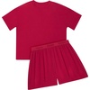 Hanes Women’s Pajamas Set, Comfywear Pajamas for Women Set, Originals SupertSoft Loungewear, T-Shirt & Sleep Shorts(Rosey Red)