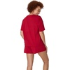 Hanes Women’s Pajamas Set, Comfywear Pajamas for Women Set, Originals SupertSoft Loungewear, T-Shirt & Sleep Shorts(Rosey Red)