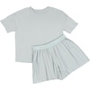Hanes Women’s Pajamas Set, Comfywear Pajamas for Women Set, Originals SupertSoft Loungewear, T-Shirt & Sleep Shorts(Soft Celadon)
