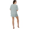 Hanes Women’s Pajamas Set, Comfywear Pajamas for Women Set, Originals SupertSoft Loungewear, T-Shirt & Sleep Shorts(Soft Celadon)