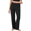 Hanes Women’s Lounge Pants, Originals Supersoft Comfywear Sleep Pants, Loungewear for Women, 30″(Black)