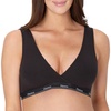 Hanes Women’s Maternity Nursing Bra, Lounge Nursing Bralette, Moisture-Wicking, Odor Protection(Black)