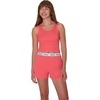Hanes Women’s Originals Comfywear Rib Crop Tank and Sleep Shorts, 2-Piece Set(Pink Coral/Pink Coral)