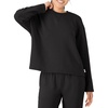 Hanes Women’s Originals French Terry Pullover, Cropped Crewneck Sweatshirt for Women, Comfywear Loungewear(Black)