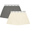 Hanes Womens Originals Pajama Shorts Pack, 2-Pack, Comfywear Pajamas for Women Set, Loungewear Clothing, Sleep Shorts(Grey Charm/Oatmeal Marle)