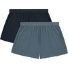 Hanes Women’s Originals Sleep Shorts, 2-Pack, Comfywear Supersoft Lounge Shorts Pack, 3.25″(Black/Stargazer Grey)