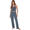 Hanes Women’s Originals SuperSoft Comfywear 2 Piece Crop Tank & Lounge Pants Loungewear Set(Stargazer Grey/Stargazer Grey)