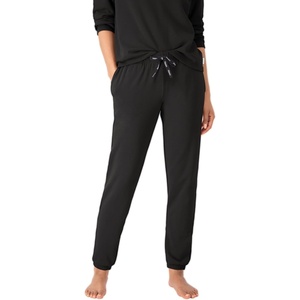 Hanes Women’s Originals French Terry Joggers, Lightweight Lounge Pants for Women, Comfywear Loungewear, 28″(Black)