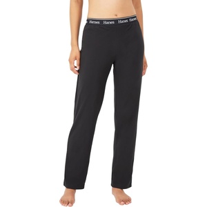 Hanes Women’s Originals Lounge Pants, Comfywear Sleep Pants for Women, Straight Leg Loungewear Pants(Black)