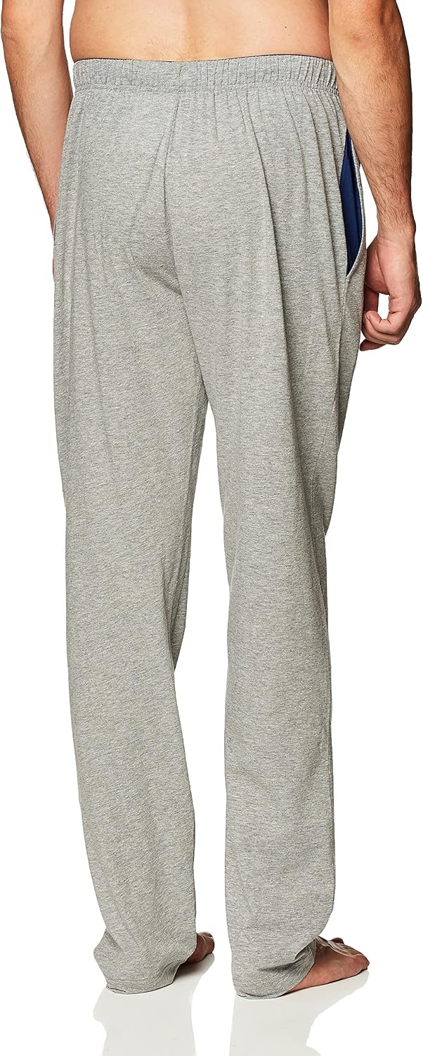 image:imageHanes Mens Solid Knit Sleep Pant With Pockets and DrawstringGrey