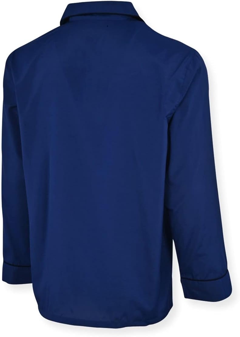 image:imageHanes Mens Woven PlainWeave Pajama SetNavy Heather