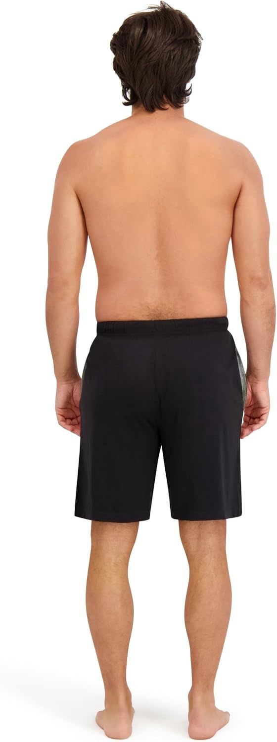 image:imageHanes Mens Woven ShortHeather GreyBlack