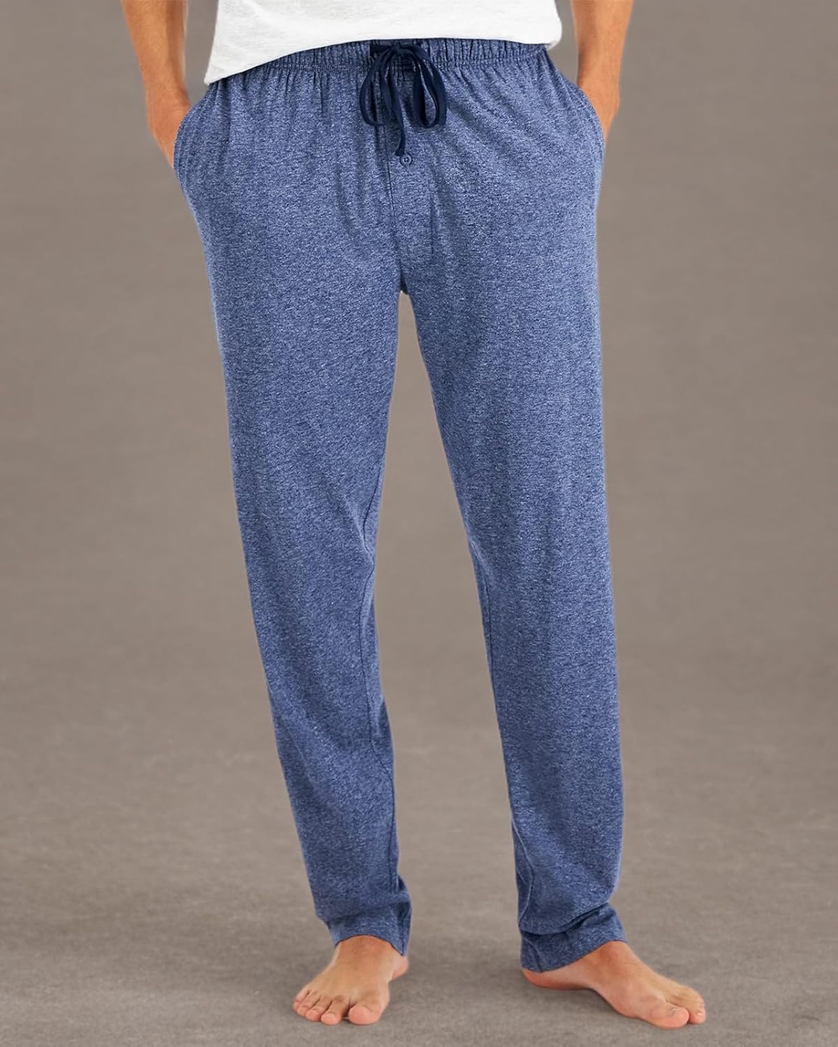 image:imageHanes Mens XTemp Jersey Cotton Sleep Pajama Lounge Pants with Pockets Pj Bottoms Extended SizesDenim