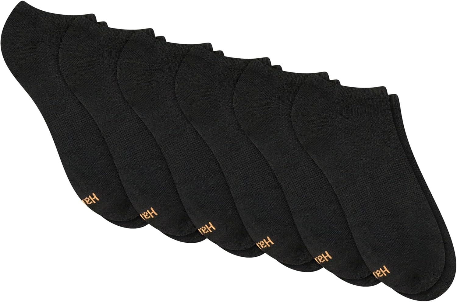 image:imageHanes Womens 6Pair Comfort Fit No Show SocksBlack 6 Pack